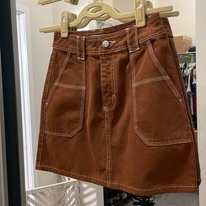 NEW brown mini skirt, Topshop Size 4